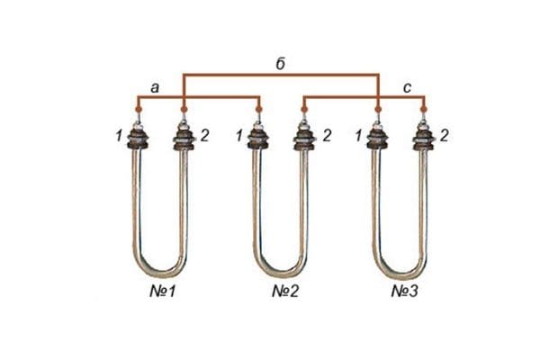 Как подключить ТЭНы треугольником Как подключить ТЭНы треугольником